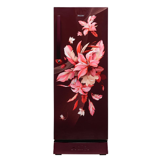 Haier 215 L 3 Star Red Opal Finish Single Door